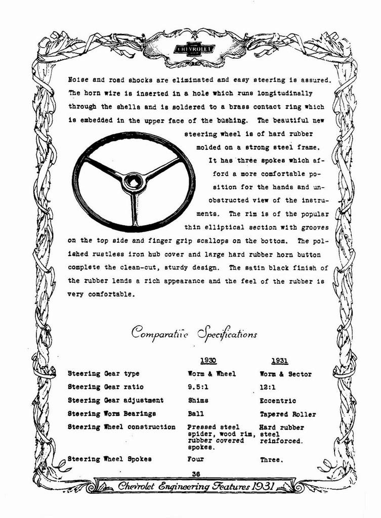 1931 Chevrolet Engineering Features Page 69